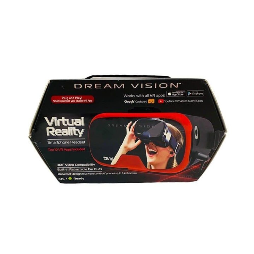 Tzumi Dream Vision Virtual Reality Smartphone Headset for IOS and Android